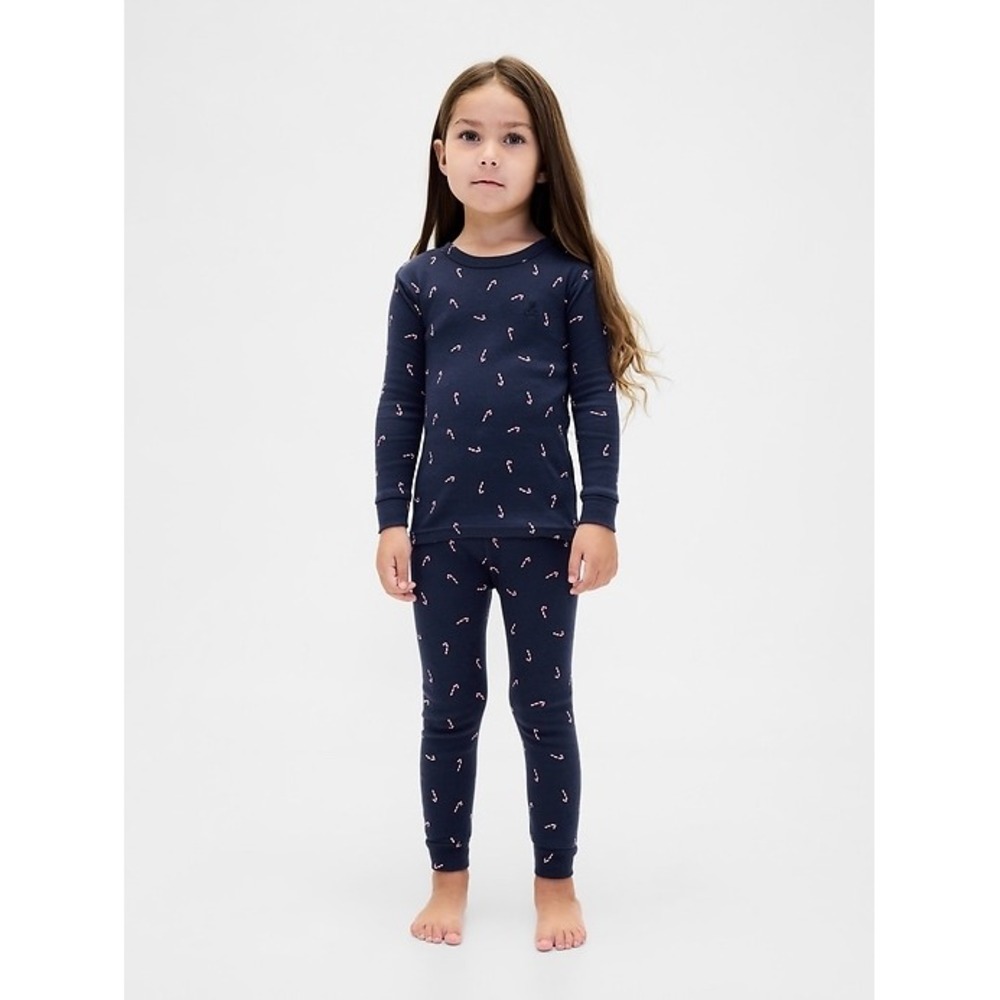 NEW Gap Baby Organic Cotton Candy Cane Holiday PJ Set Christmas 12-18M